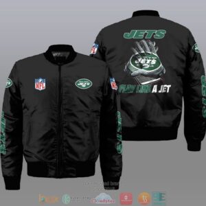Nfl New York Jets Play Like A Jet Bomber Jacket