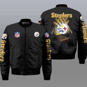 Nfl Pittsburgh Steelers 3D Bomber Jacket