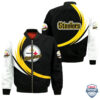 Nfl Pittsburgh Steelers Curve Design Bomber Jacket