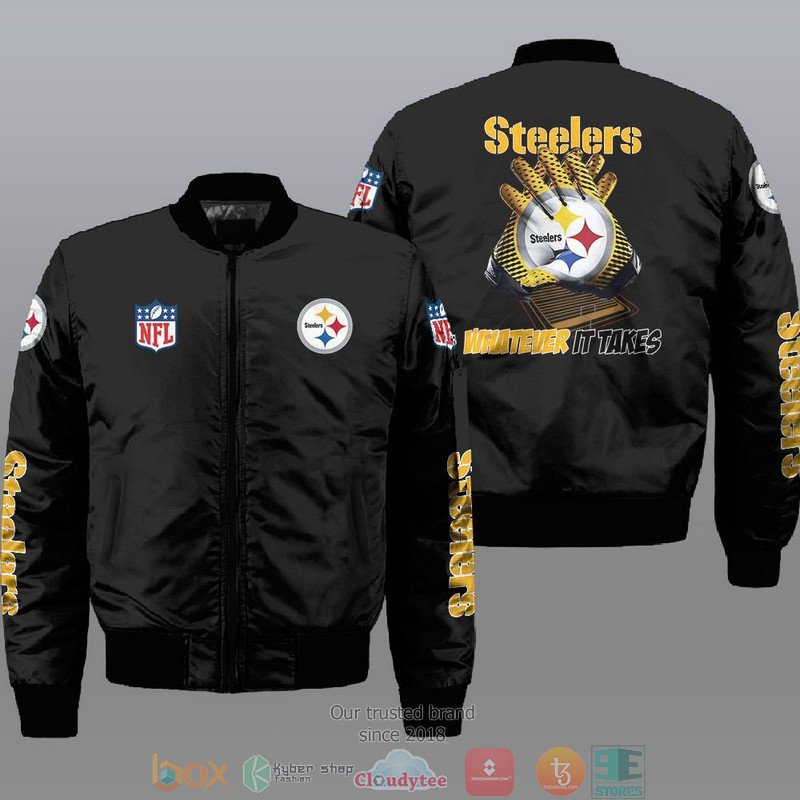 Nfl Pittsburgh Steelers Whatever It Takes Bomber Jacket Nfl Pittsburgh Steelers Whatever It Takes Bomber Jacket