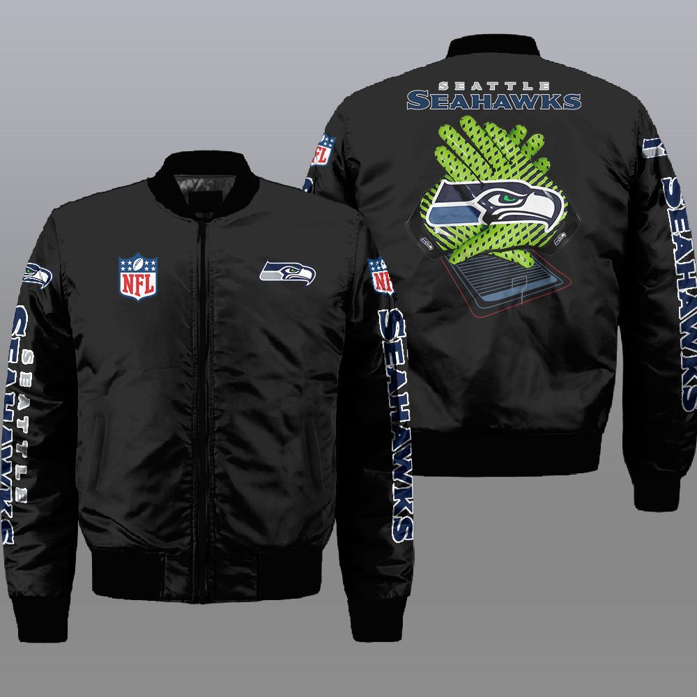 Nfl Seattle Seahawks 3D Bomber Jacket Nfl Seattle Seahawks 3D Bomber Jacket