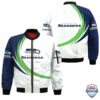 Nfl Seattle Seahawks Curve Design Bomber Jacket
