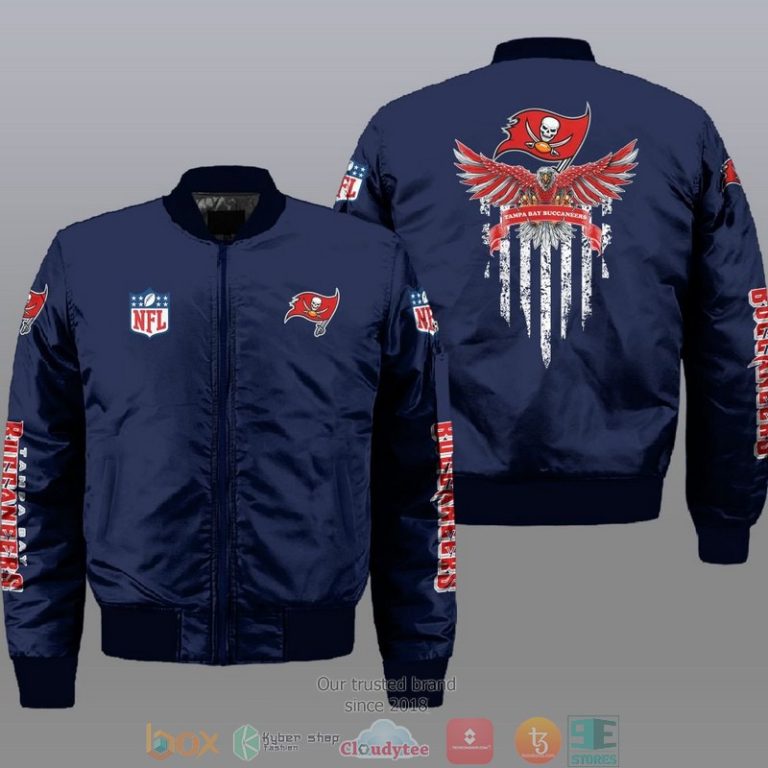 Nfl-Tampa-Bay-Buccaneers-Eagle-Thin-Line-Flag-Bomber-Jacket-1