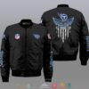 Nfl Tennessee Titans Eagle Thin Line Flag Bomber Jacket