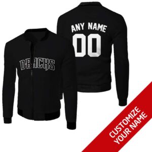 Nhl Arizona Diamondbacks Team Personalized 3D Bomber Jacket