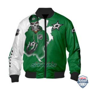 Nhl Dallas Stars Death Skull Bomber Jacket