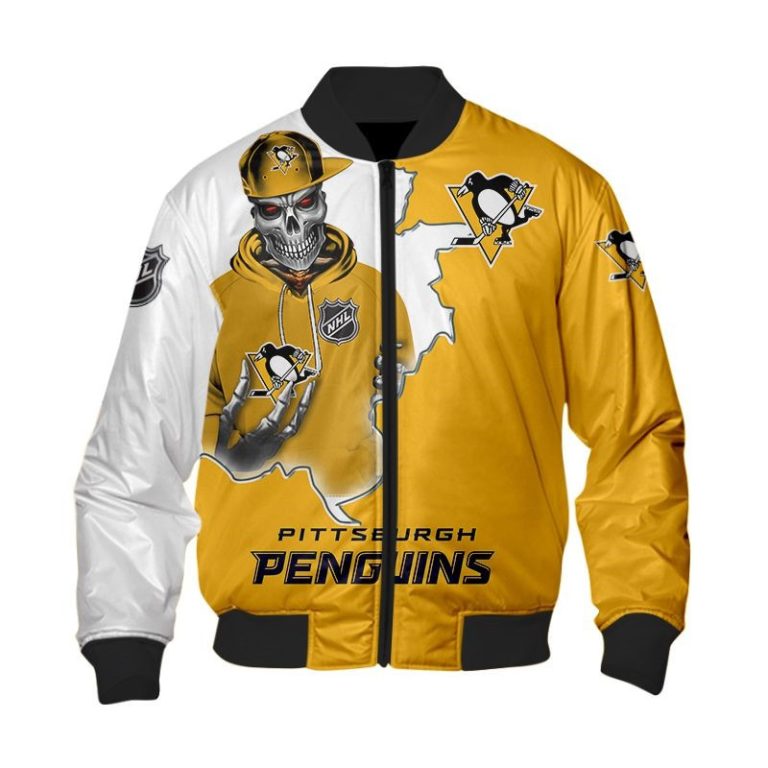 Nhl-Pittsburgh-Penguins-Death-Skull-Bomber-Jacket-1
