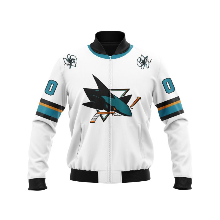 Nhl-San-Jose-Sharks-Team-Personalized-White-3D-Bomber-Jacket-1