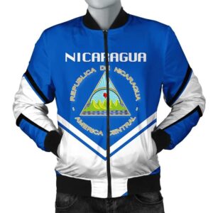 Nicaragua Coat Of Arms Men Bomber Jacket Lucian Style J5W