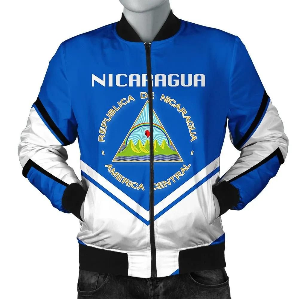 Nicaragua Coat Of Arms Men Bomber Jacket Lucian Style J5W Nicaragua Coat Of Arms Men Bomber Jacket Lucian Style J5W