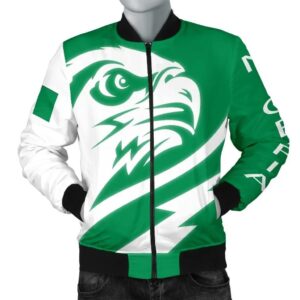Nigeria Men's Bomber Jacket - Eagle Version - BN12 Bomber Jacket