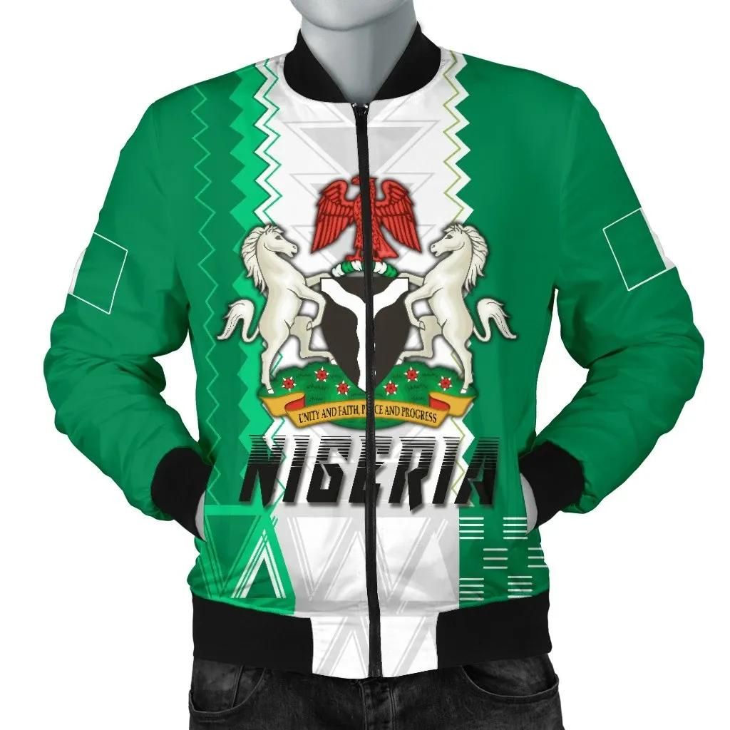 Nigeria Men's Bomber Jacketimple Sports TH5 Bomber Jacket Nigeria Men's Bomber Jacketimple Sports TH5 Bomber Jacket
