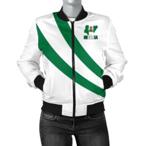 Nigeria Special Flag Women's Bomber Jacket A7 Bomber Jacket