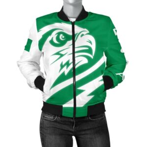 Nigeria Women's Bomber Jacket - Eagle Version - BN12 Bomber Jacket