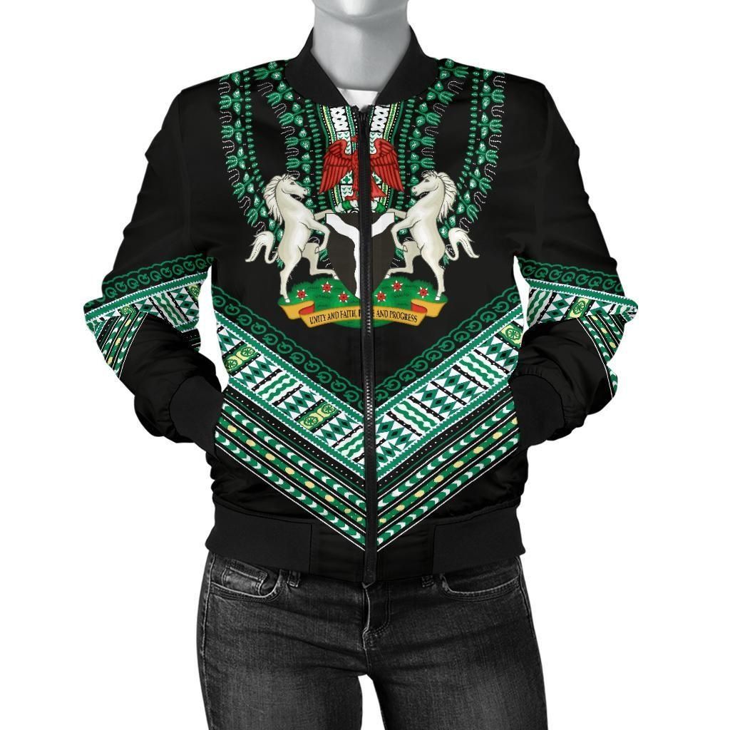 Nigerian Dashiki Women Bomber Jacket K5 Bomber Jacket Nigerian Dashiki Women Bomber Jacket K5 Bomber Jacket