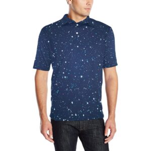 Night Sky Pattern Print Design A03 Men Polo Shirt