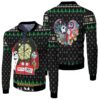 Nightmare before Christmas Jack Skellington Sally Love Black 3D Designed Allover Gift For Halloween Lovers Christmas Lovers Bomber Jacket