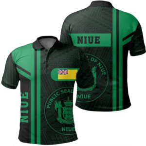 Niue Green Polo Shirt- Boba Style - AH - J14