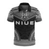 Niue Polo Shirt - Polynesian Chief Black Version - BN10