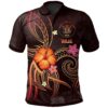 Niue Polynesian Polo Shirt - Legend of Niue (Red) - BN15