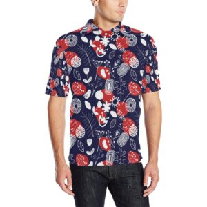 Nordic Pattern Print Design A02 Men Polo Shirt