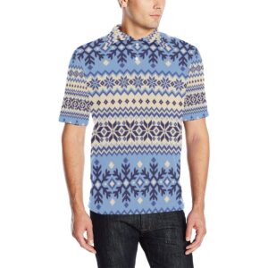 Nordic Pattern Print Design A03 Men Polo Shirt