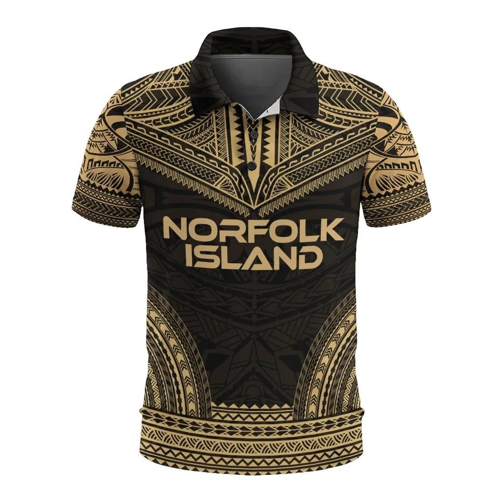 Norfolk Island Polo Shirt - Polynesian Chief Gold Version - BN10 Norfolk Island Polo Shirt - Polynesian Chief Gold Version - BN10