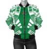 Norfolk Island Women Bomber Jacket - Polynesian Tattoo Flag - BN0110 Bomber Jacket