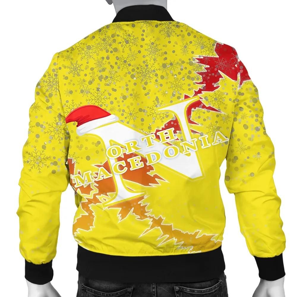 North-Macedonia-Christmas-Coat-Of-Arms-Men-Bomber-Jacket-X-Style-J78-Bomber-Jacket-1