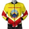 North Macedonia Coat Of Arms Men Bomber Jacket Lucian Style J5W Bomber Jacket