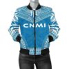 Northern Mariana Islands Flag Polynesian Chief Women'S Bomber Jacket - Bn10 Bomber Jacket