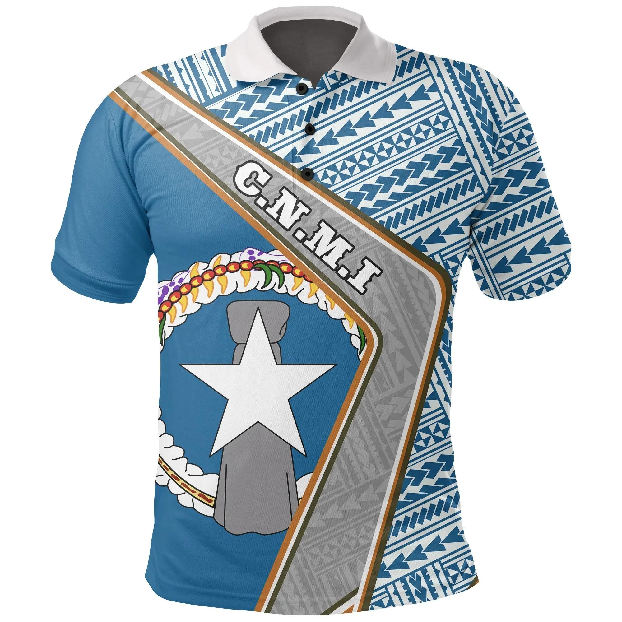 Northern Mariana Islands Polo Shirt - Polynesian Cost Of Arms A224 Northern Mariana Islands Polo Shirt - Polynesian Cost Of Arms A224