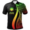 Northern Mariana Islands Polo Shirt Reggae - Polynesian Tentacle Tribal Pattern - BN11
