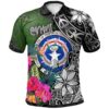 Northern Mariana Islands Polo Shirt - Turtle Plumeria Banana Leaf - BN11