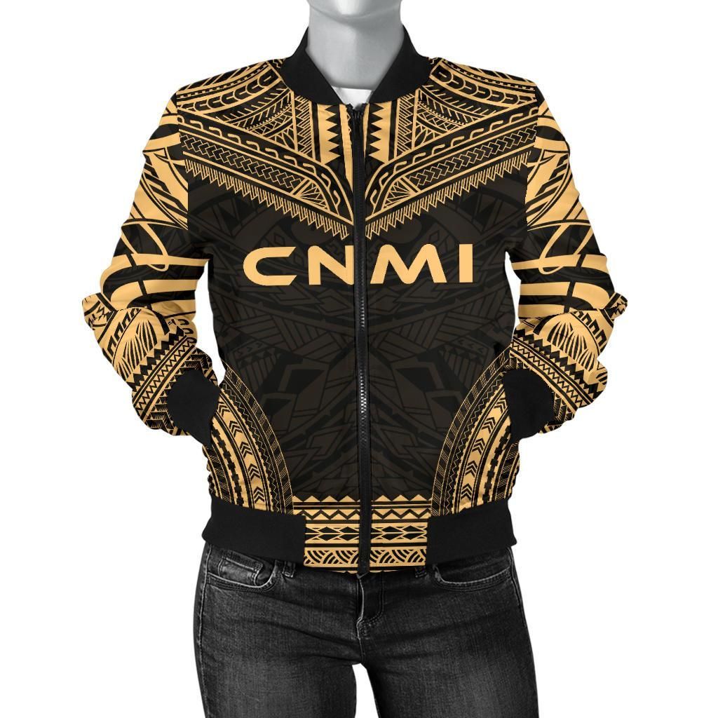 Northern Mariana Islands Polynesian Chief Women'S Bomber Jacket - Gold Version - Bn10 Bomber Jacket Northern Mariana Islands Polynesian Chief Women'S Bomber Jacket - Gold Version - Bn10 Bomber Jacket