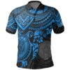 Northern Mariana Islands Polynesian Polo Shirt - Blue Turtle - BN1518