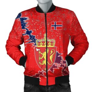 Norway Christmas Coat Of Arms Men Bomber Jacket  X Style J78 Bomber Jacket