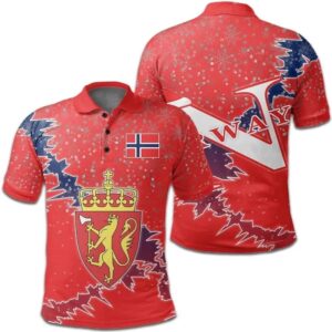 Norway Christmas Coat Of Arms Polo Shirt X Style J78