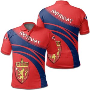 Norway Coat Of Arms Polo Shirt Cricket Style J5W