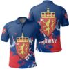 Norway Coat Of Arms Polo Shirt Spaint Style J8W