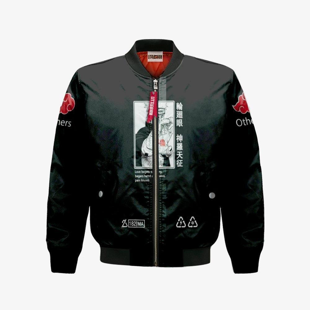 Nrt Uzumaki Bomber Jacket Custom Nrt Mixed Akatsuki Cloud Cosplay Costumes Bomber Jacket Nrt Uzumaki Bomber Jacket Custom Nrt Mixed Akatsuki Cloud Cosplay Costumes Bomber Jacket