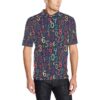 Number Pattern Print Design A01 Men Polo Shirt