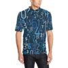 Number Pattern Print Design A02 Men Polo Shirt