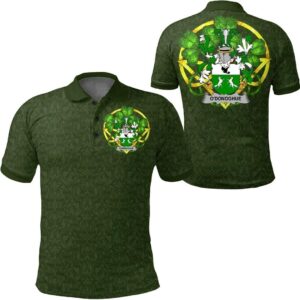 O'Donoghue Ireland Polo Shirt - Celtic Shamrock - Irish Family Crest A7
