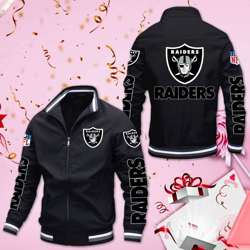 Oakland Raiders 3D Bomber Jacket Oakland Raiders 3D Bomber Jacket