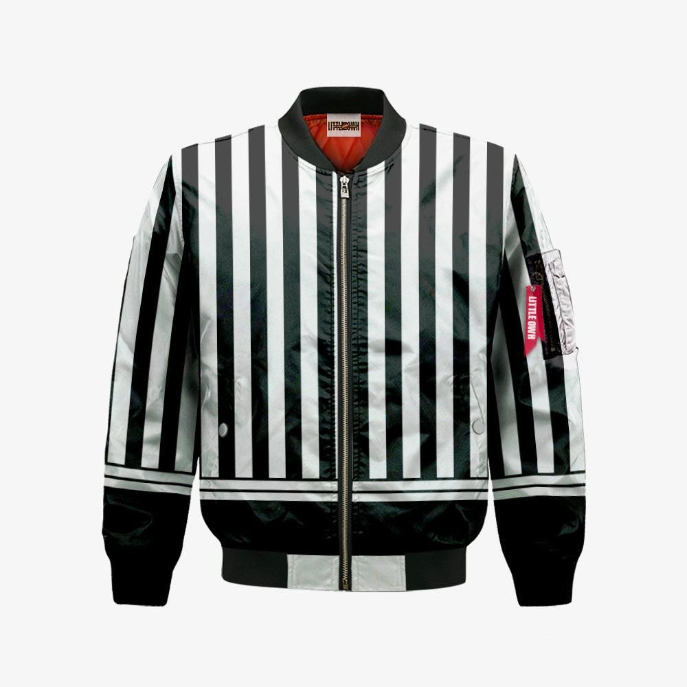 Obanai Iguro Pattern Bomber Jacket Custom KNY Cosplay Costumes Bomber Jacket Obanai Iguro Pattern Bomber Jacket Custom KNY Cosplay Costumes Bomber Jacket