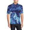 Ocean Liquid Pattern Print Design A03 Men Polo Shirt