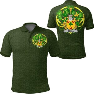 Odell Ireland Polo Shirt - Celtic Shamrock - Irish Family Crest A7