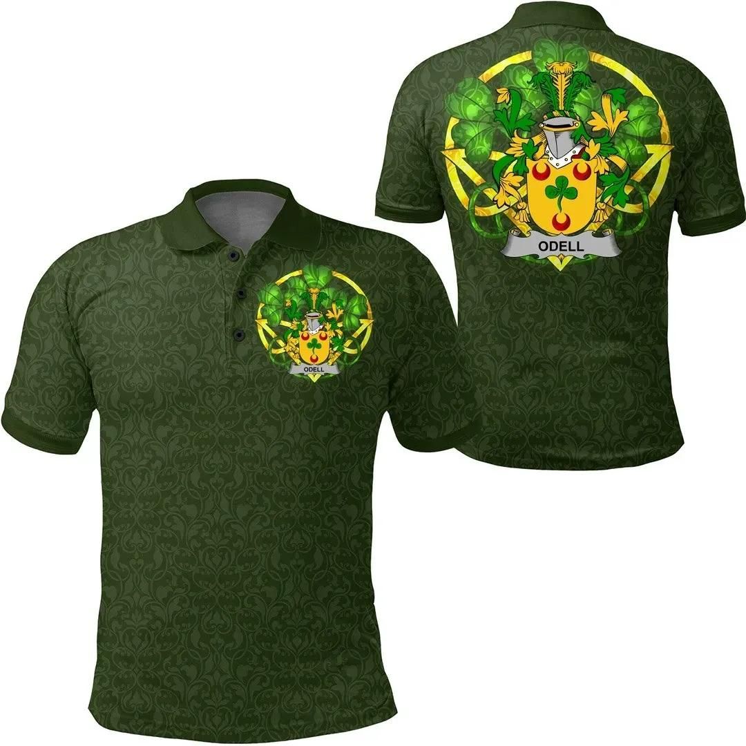 Odell Ireland Polo Shirt - Celtic Shamrock - Irish Family Crest A7 Odell Ireland Polo Shirt - Celtic Shamrock - Irish Family Crest A7