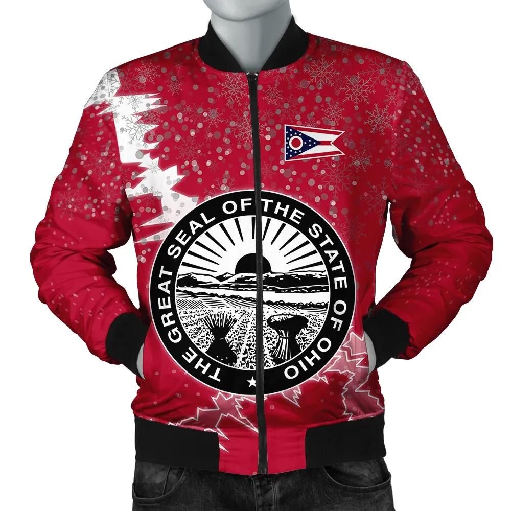 Ohio Christmas Coat Of Arms Men Bomber Jacket X Style J78 Bomber Jacket Ohio Christmas Coat Of Arms Men Bomber Jacket X Style J78 Bomber Jacket